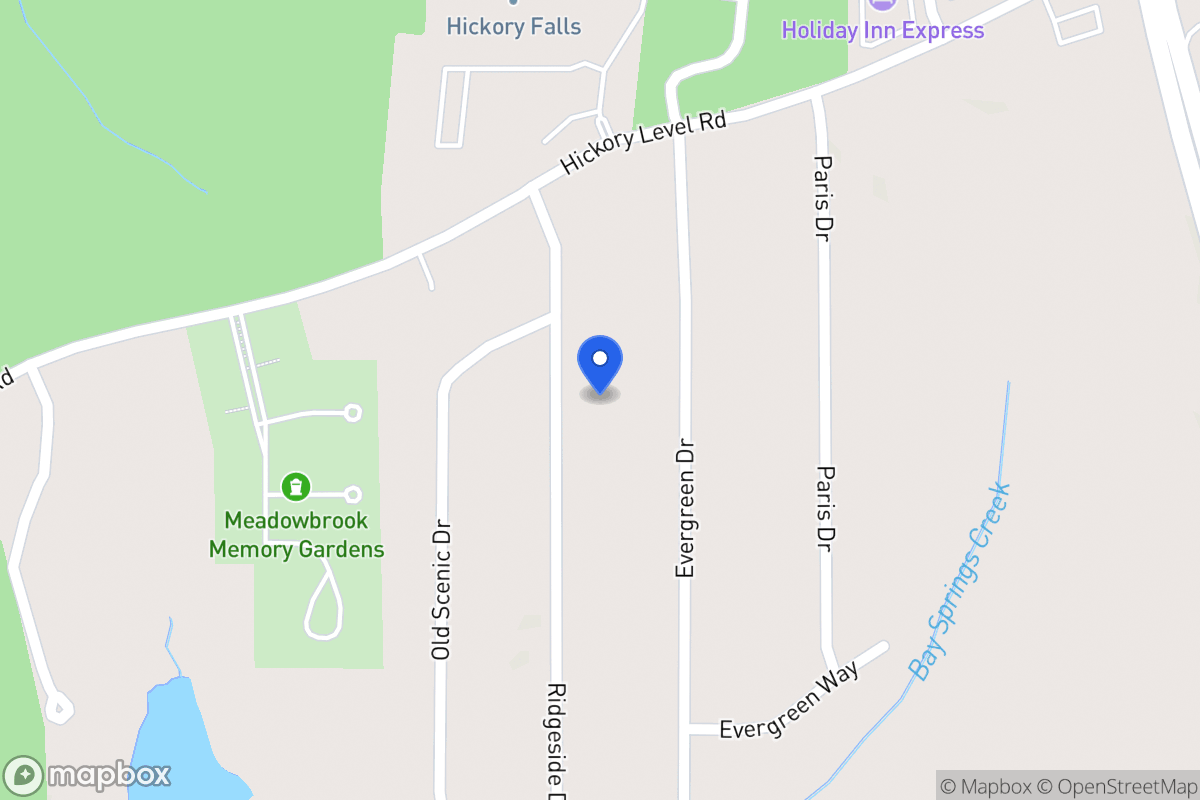 Map of 2114 Ridgeside Dr