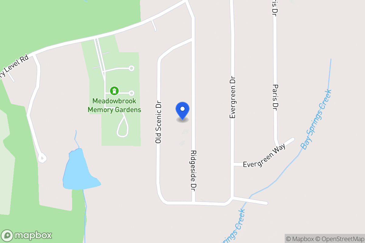Map of 2213 Ridgeside Dr