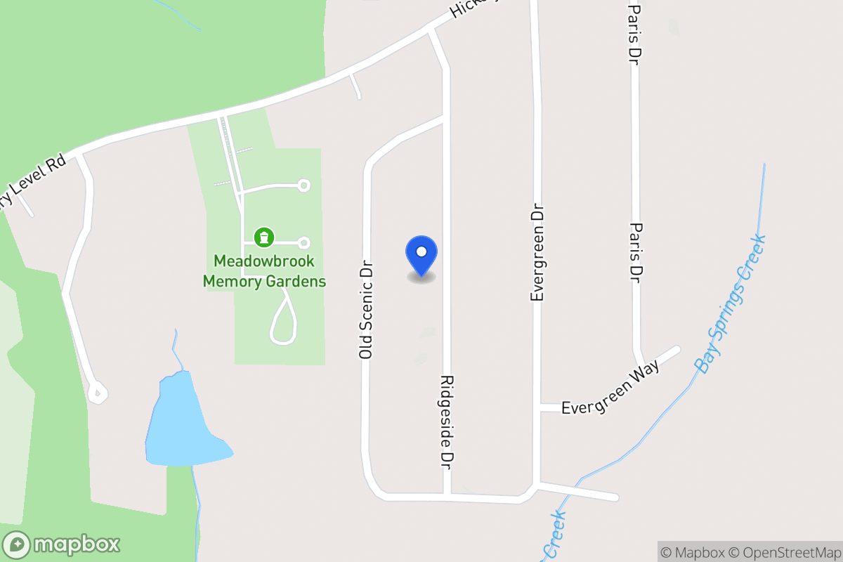 Map of 2211 Ridgeside Dr