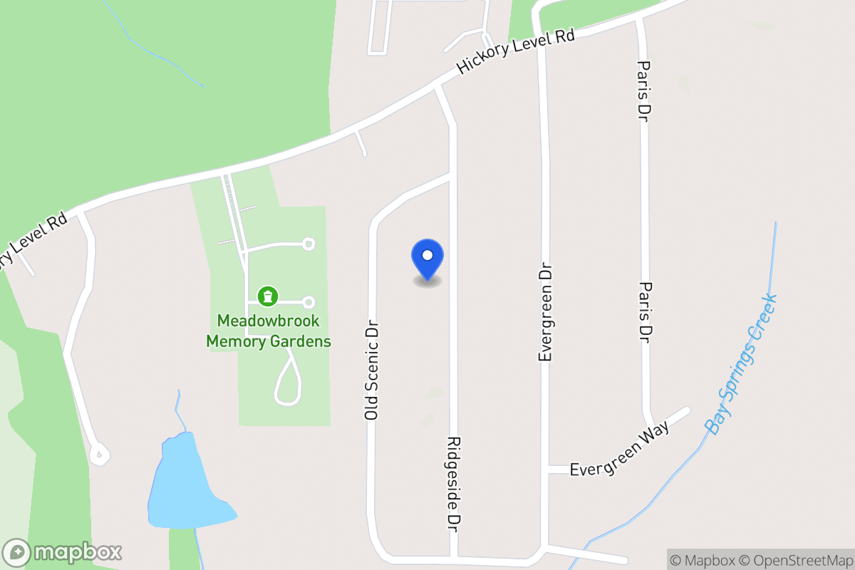 Map of 2201 Ridgeside Dr