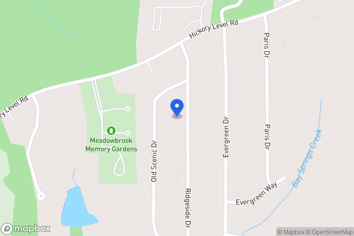 Map of 2117 Ridgeside Dr