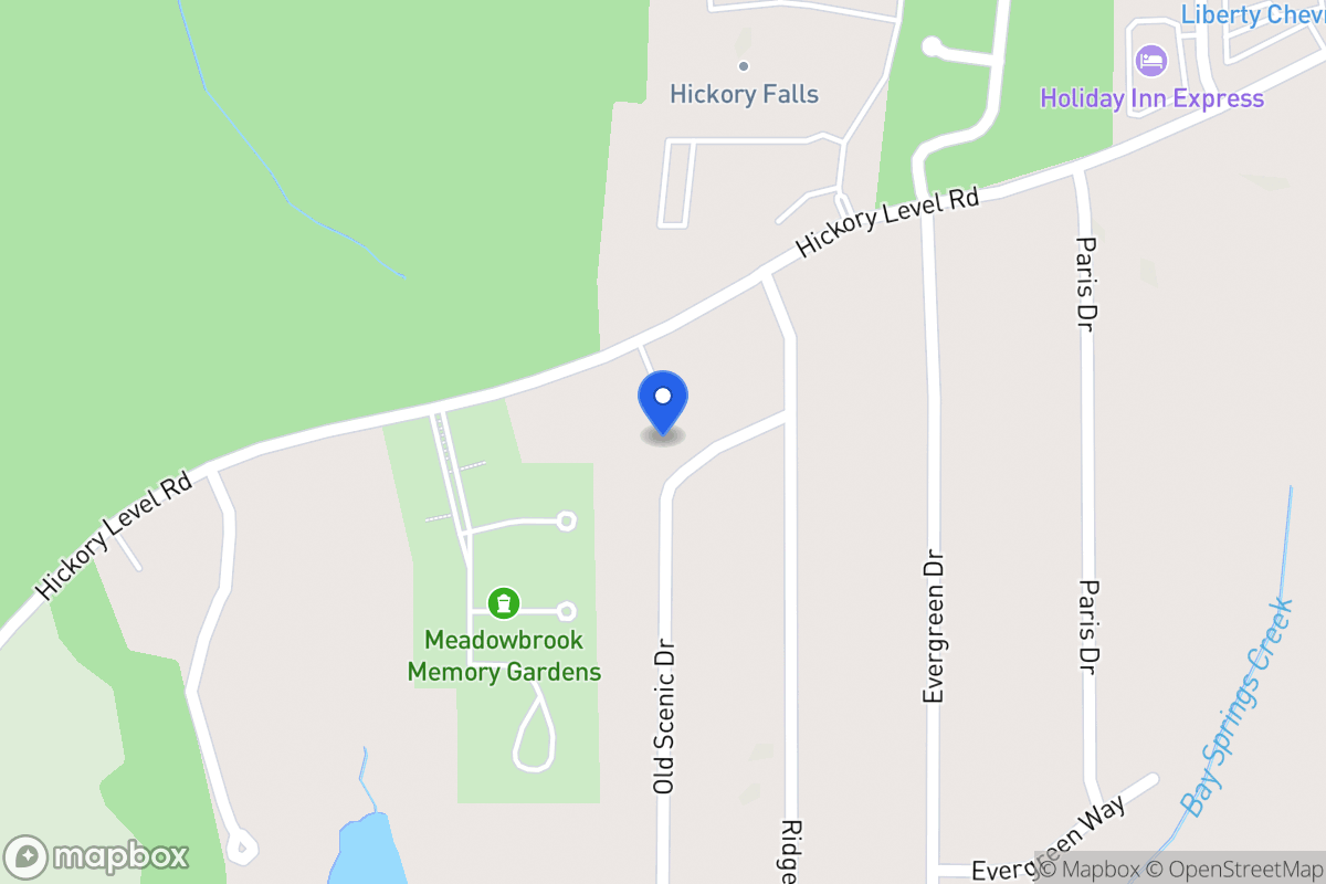 Map of 2105 Old Scenic Dr