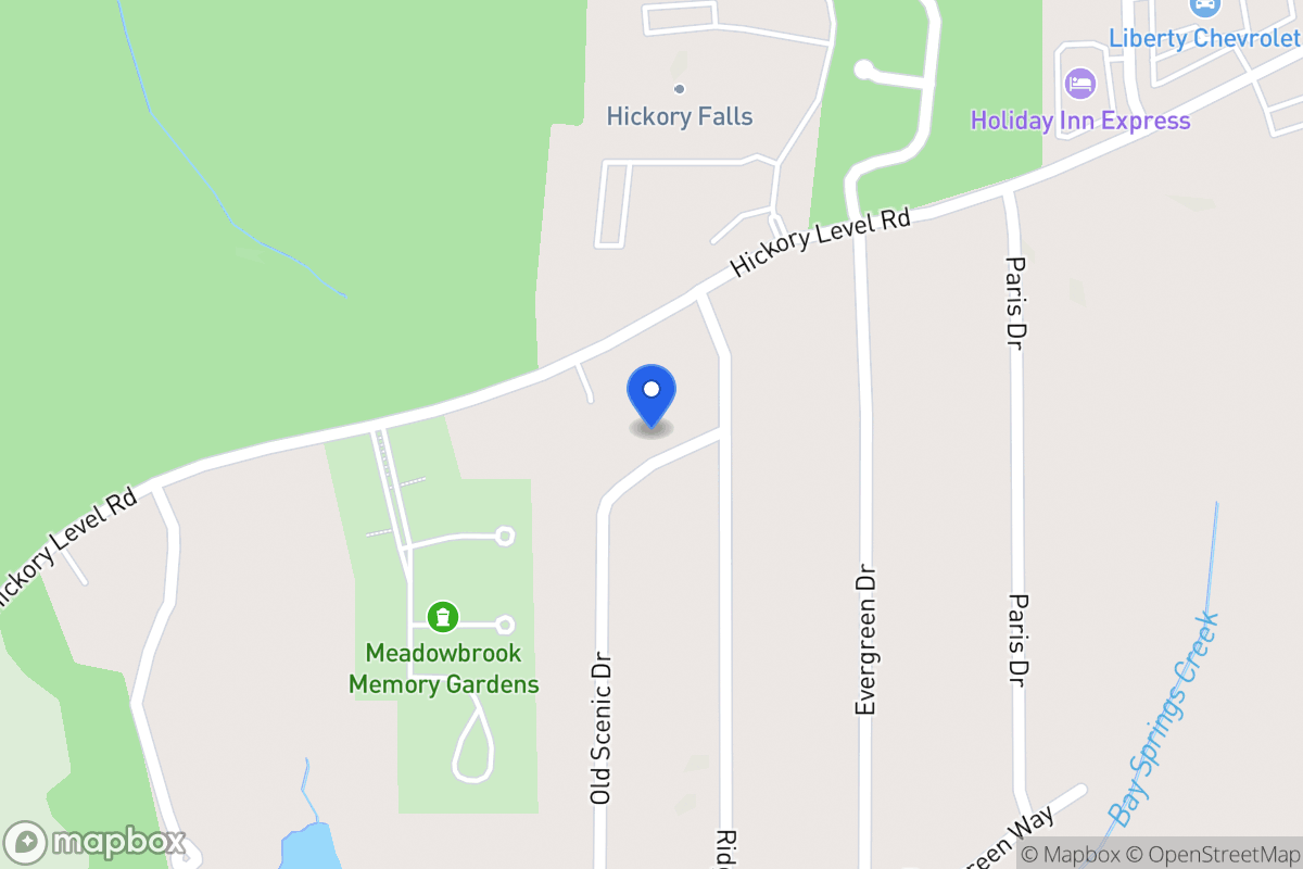 Map of 2101 Old Scenic Dr