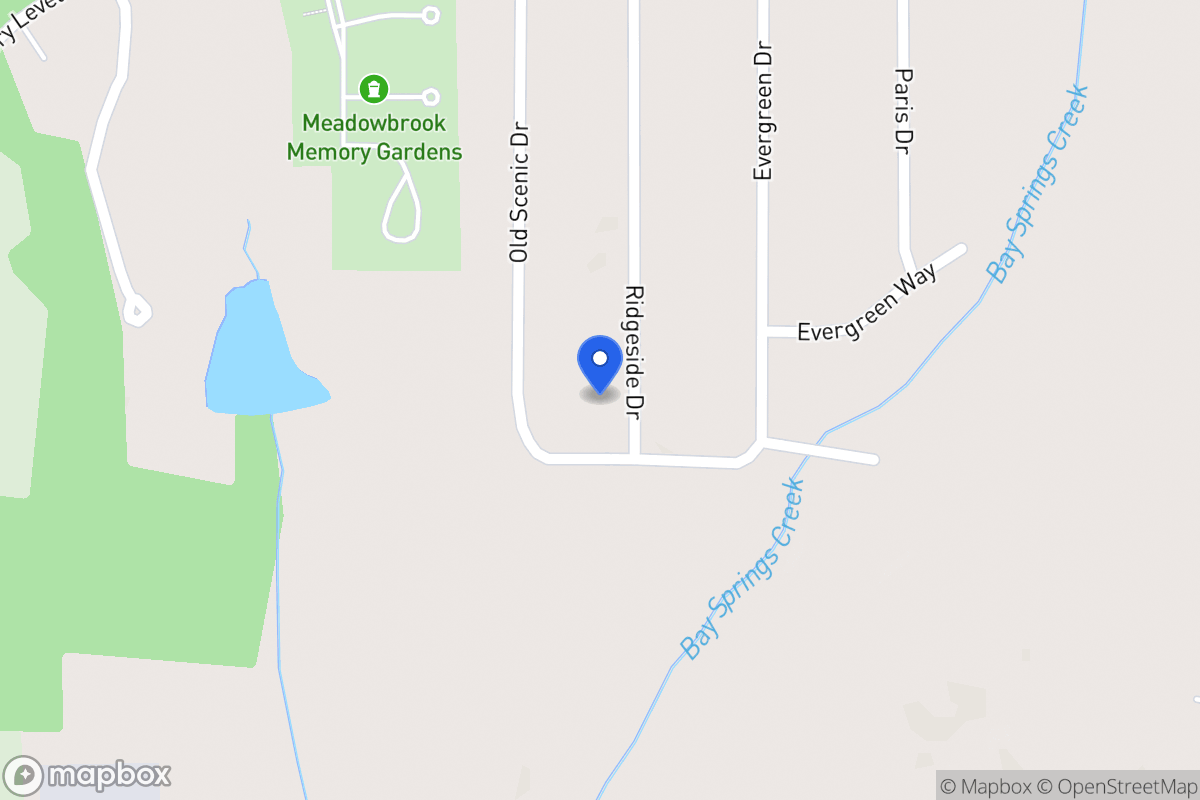 Map of 2241 Ridgeside Dr