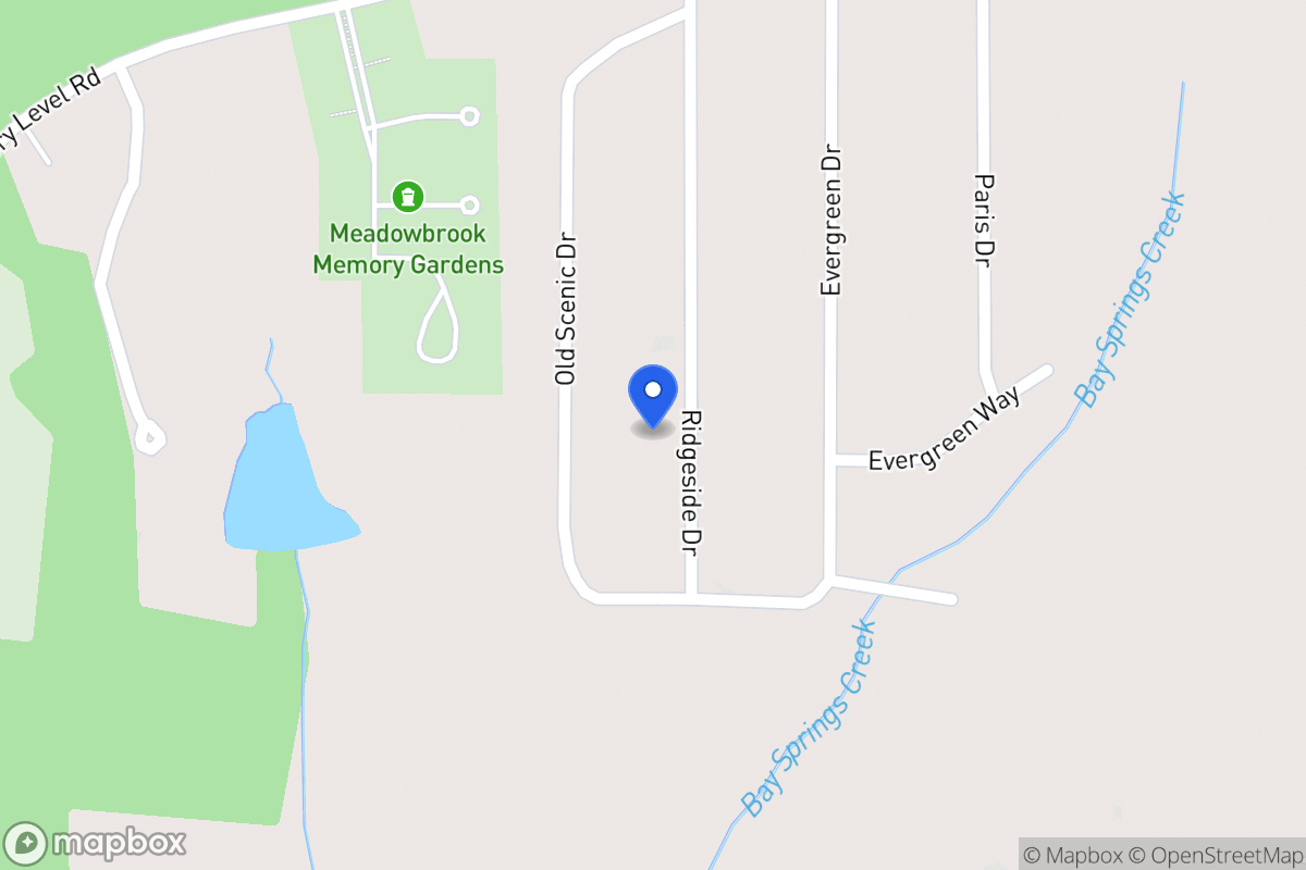 Map of 2225 Ridgeside Dr