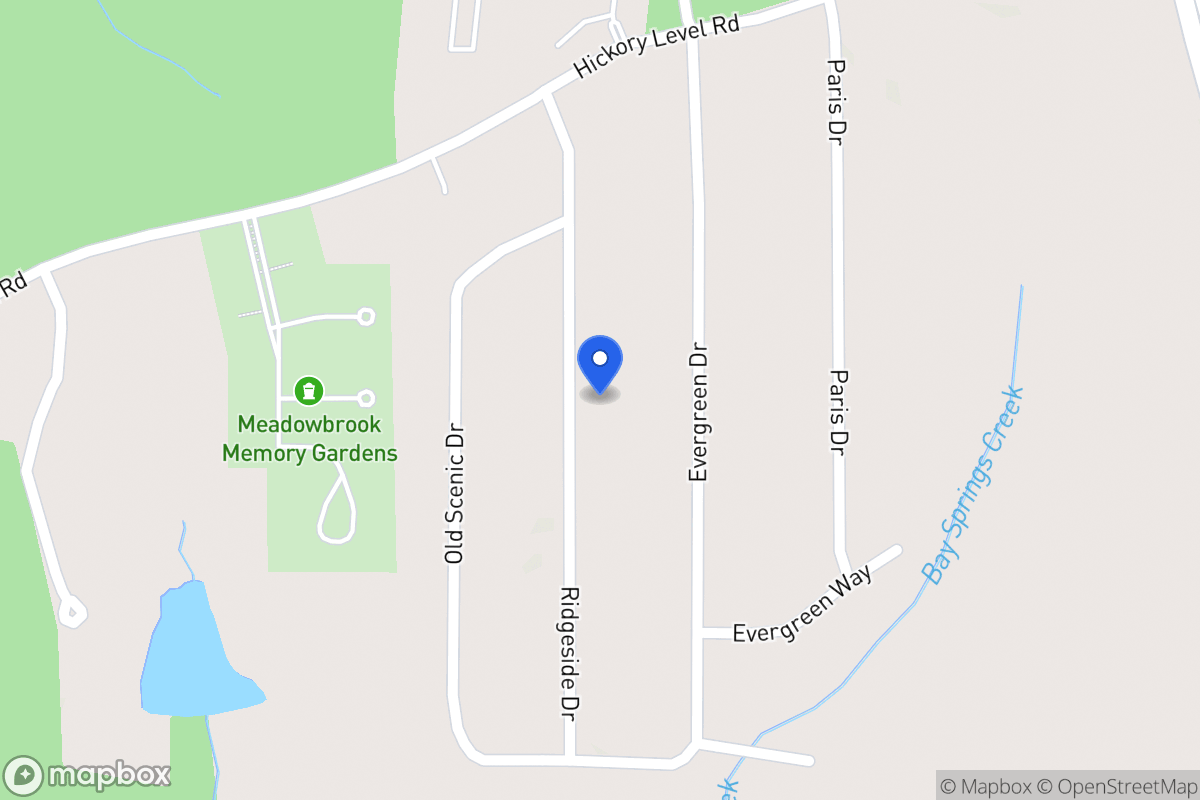 Map of 2204 Ridgeside Dr