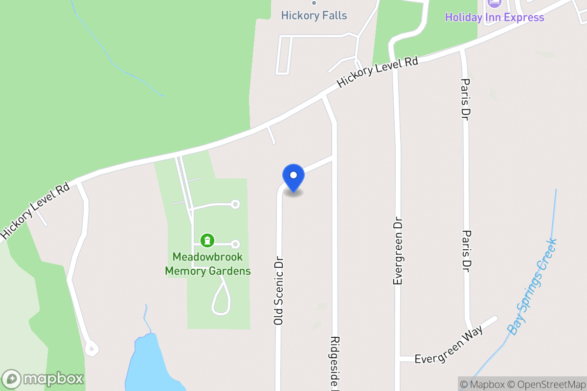 Map of 2106 Old Scenic Dr