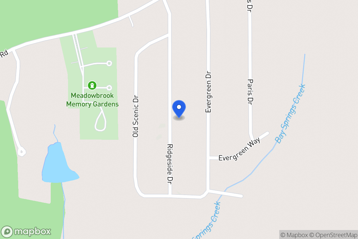 Map of 2216 Ridgeside Dr