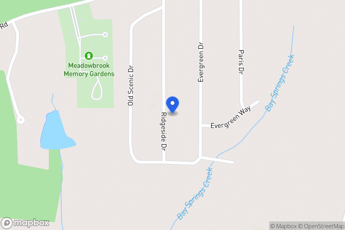 Map of 2226 Ridgeside Dr