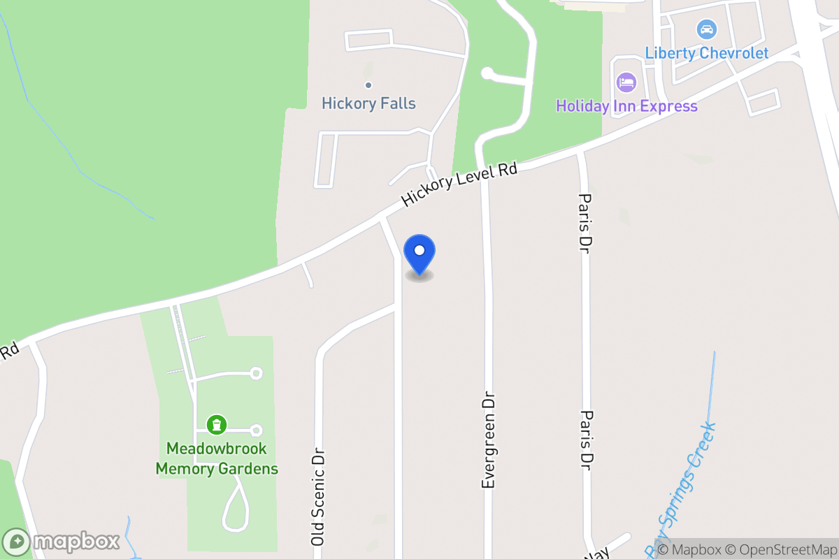 Map of 2010 Ridgeside Dr