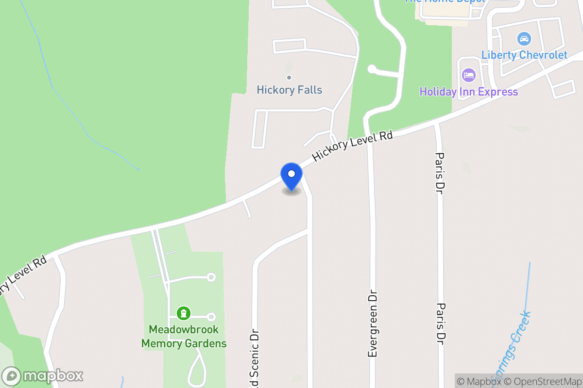 Map of 1993 Ridgeside Dr