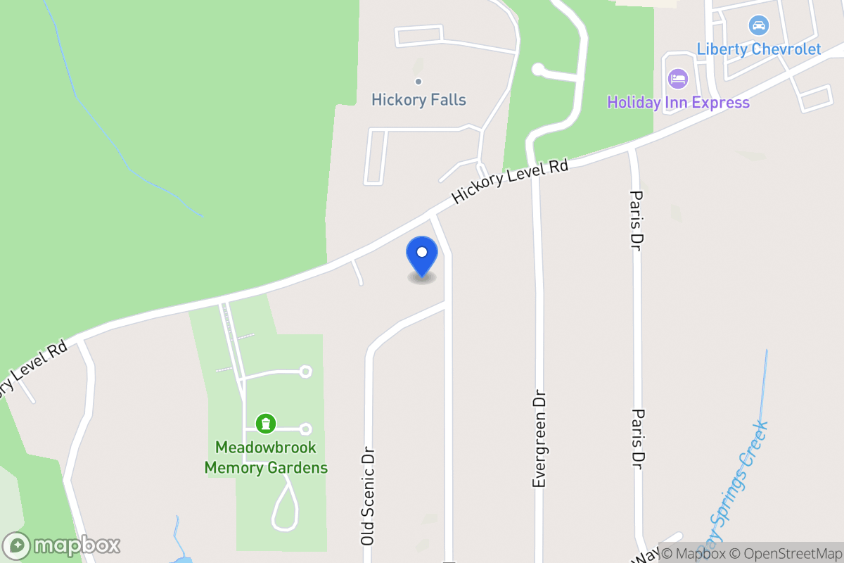 Map of 2001 Ridgeside Dr
