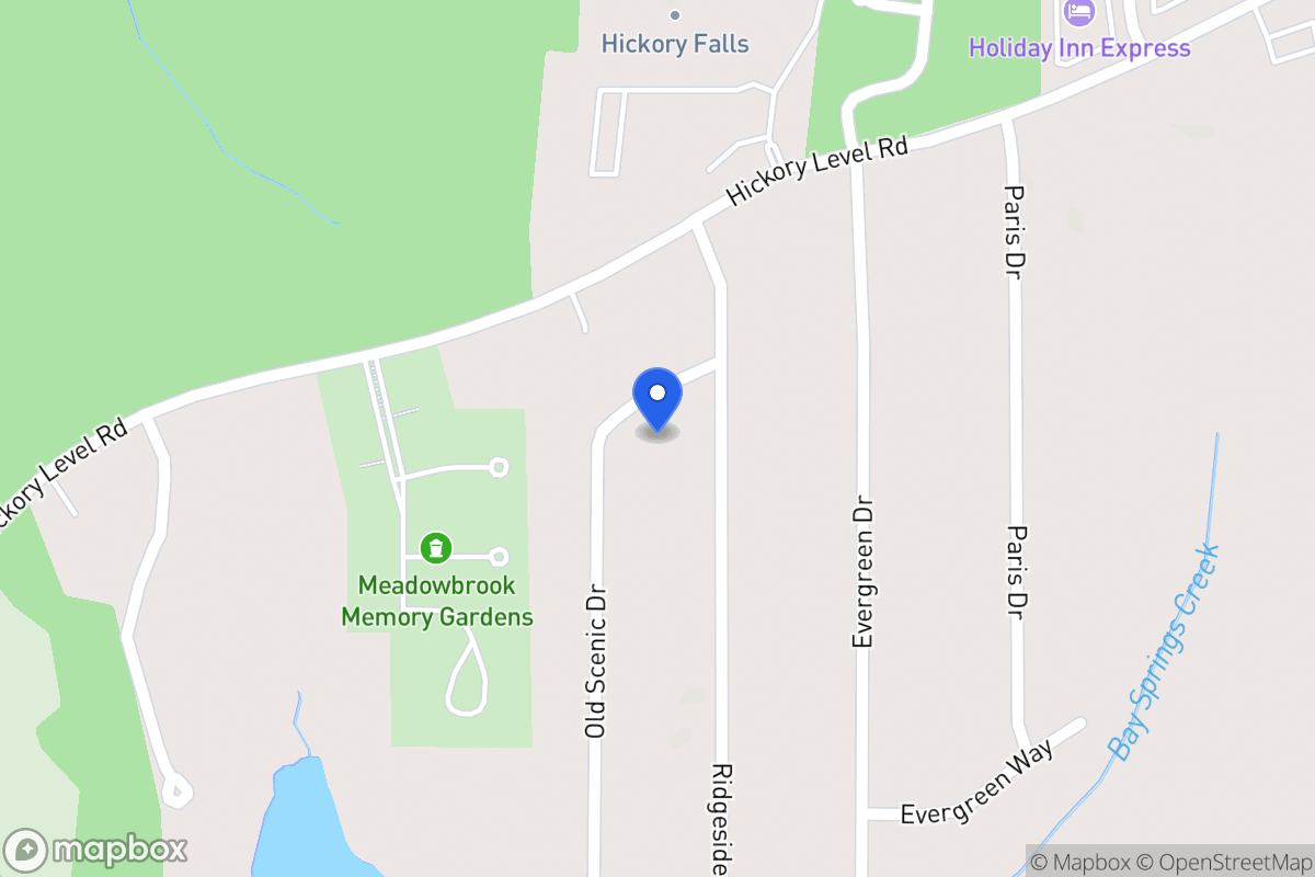 Map of 2102 Old Scenic Dr