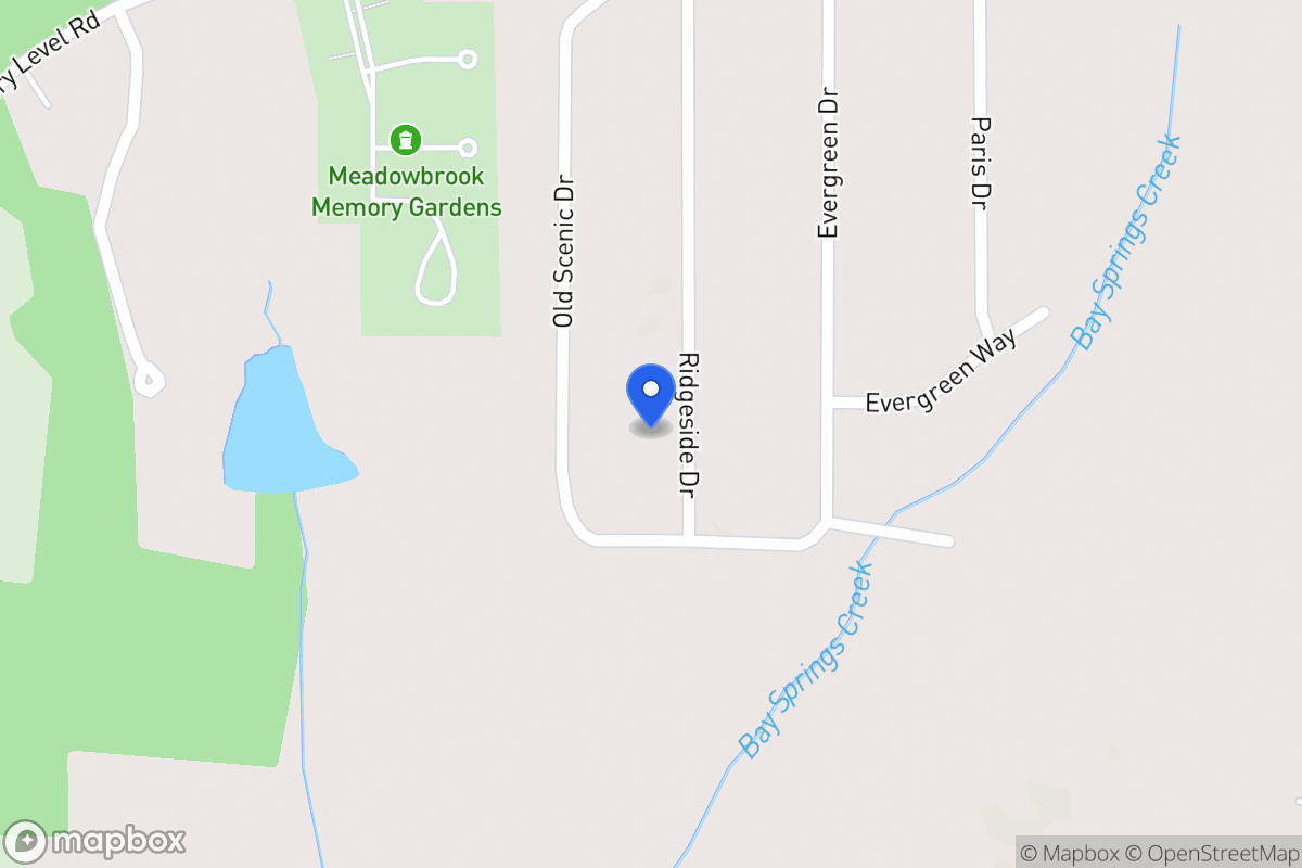 Map of 2235 Ridgeside Dr