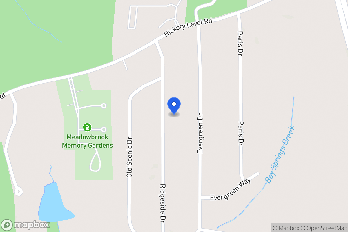 Map of Ridgeside Dr