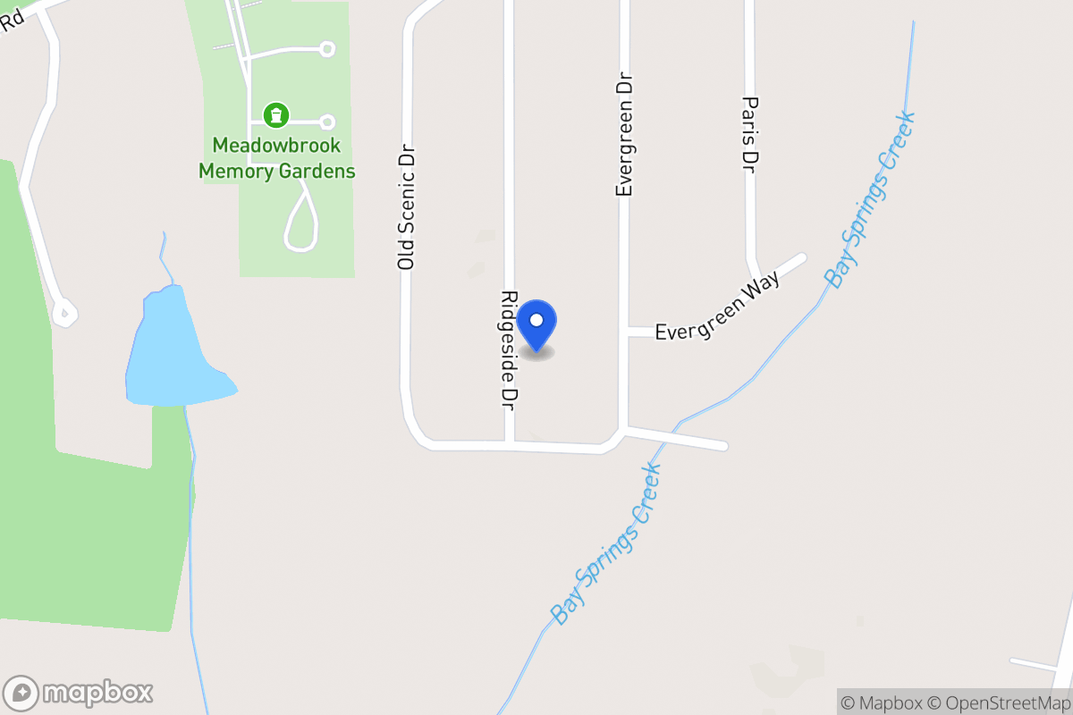 Map of 2234 Ridgeside Dr