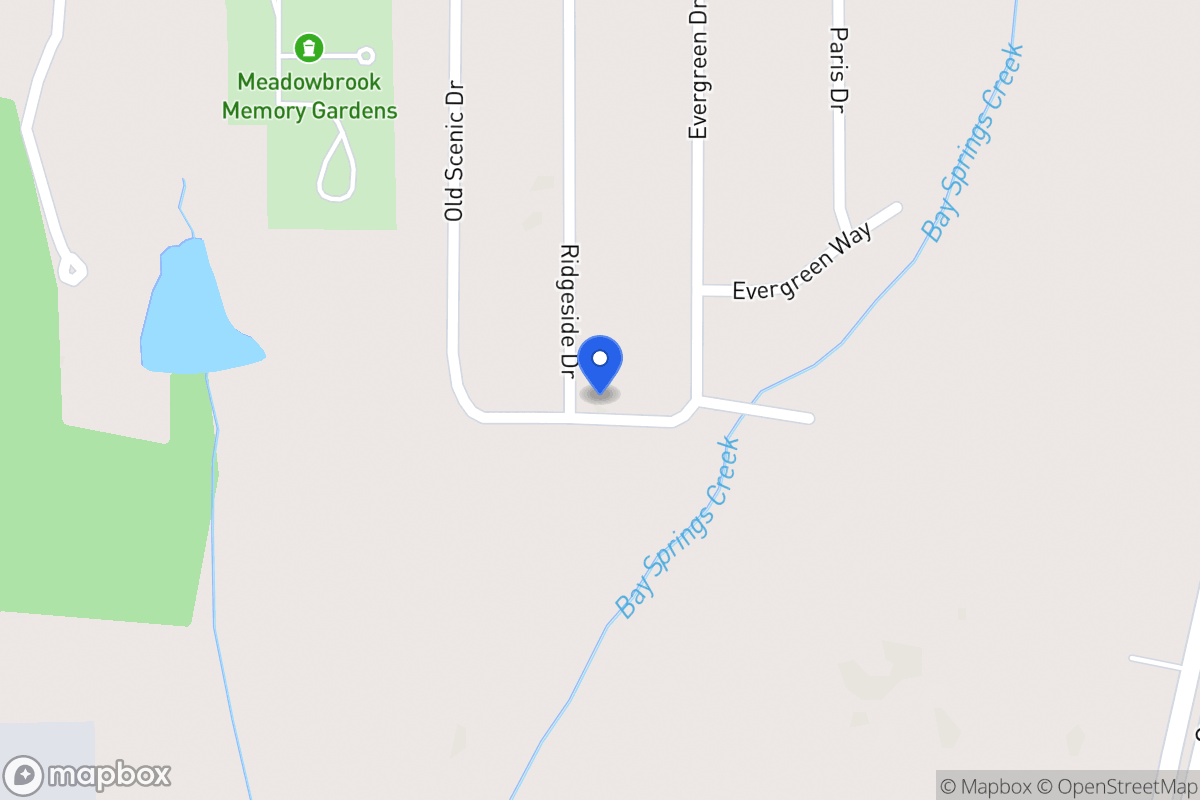 Map of 2242 Ridgeside Dr