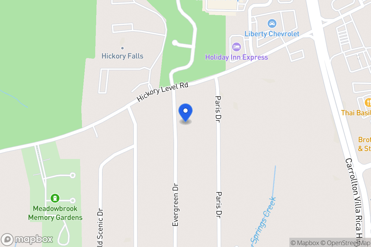 Map of 36 Evergreen Dr