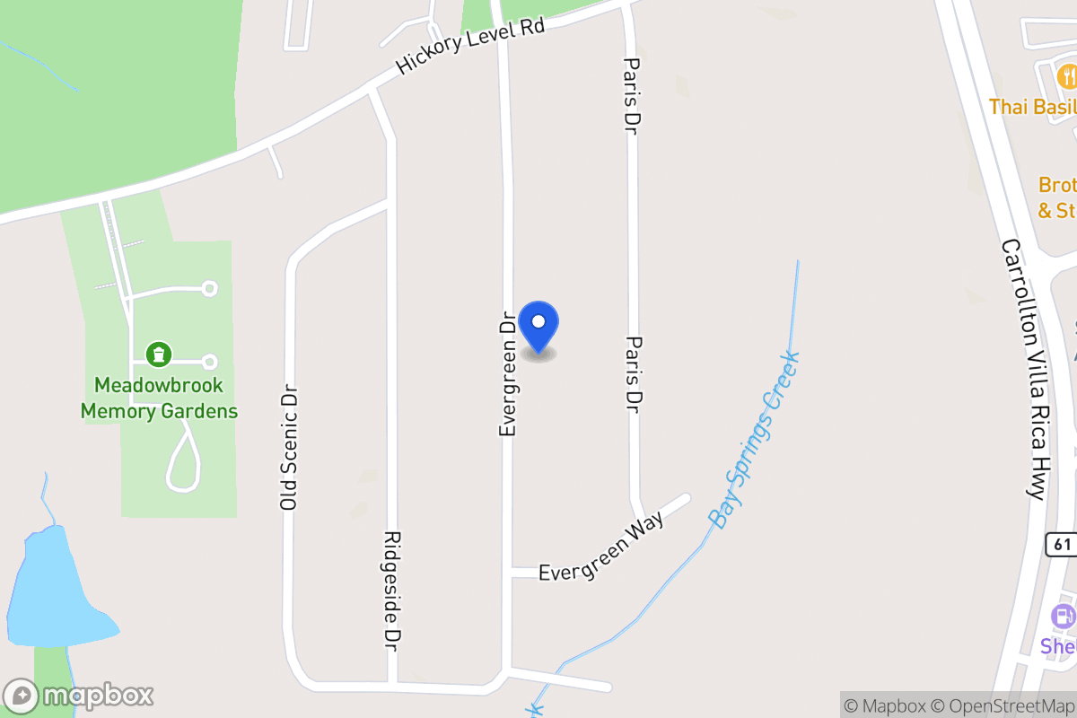 Map of 116 Evergreen Dr