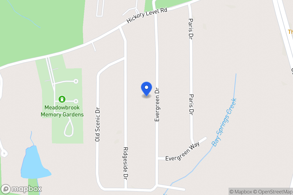 Map of 109 Evergreen Dr