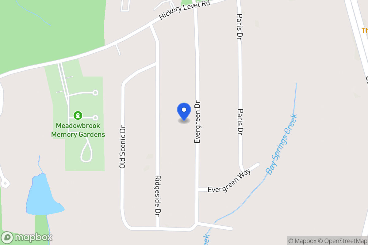Map of 119 Evergreen Dr