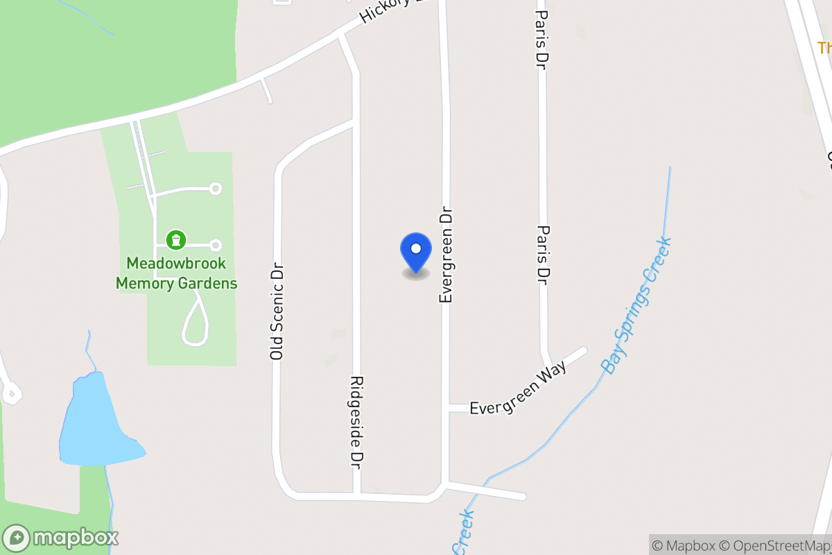 Map of 129 Evergreen Dr