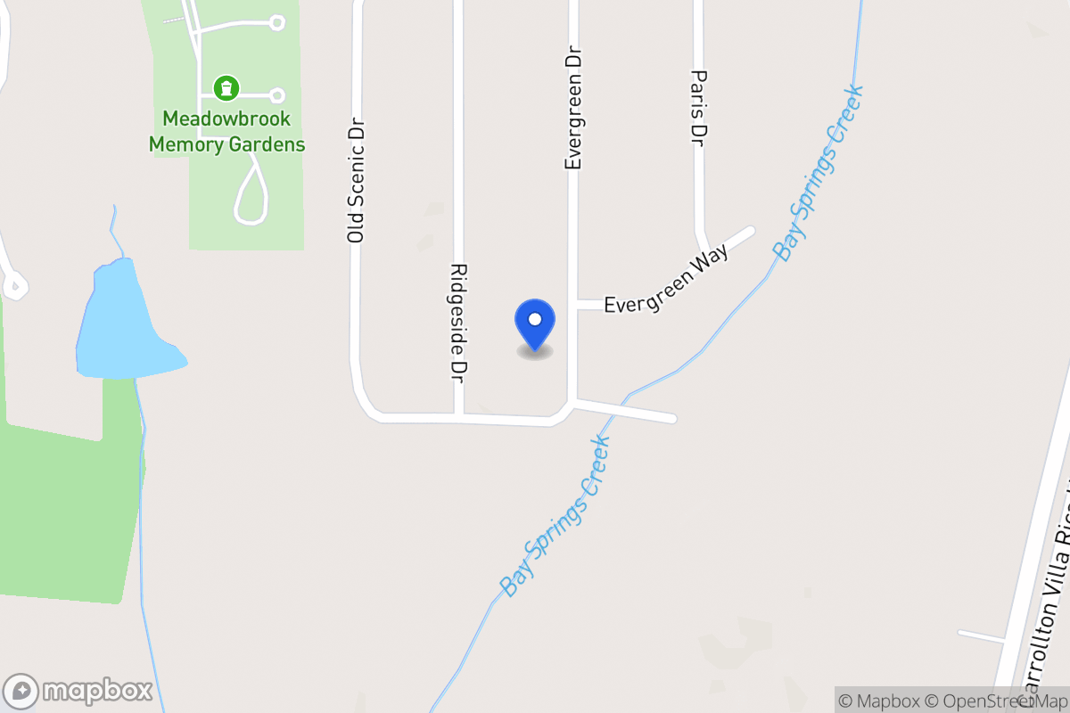 Map of 209 Evergreen Dr