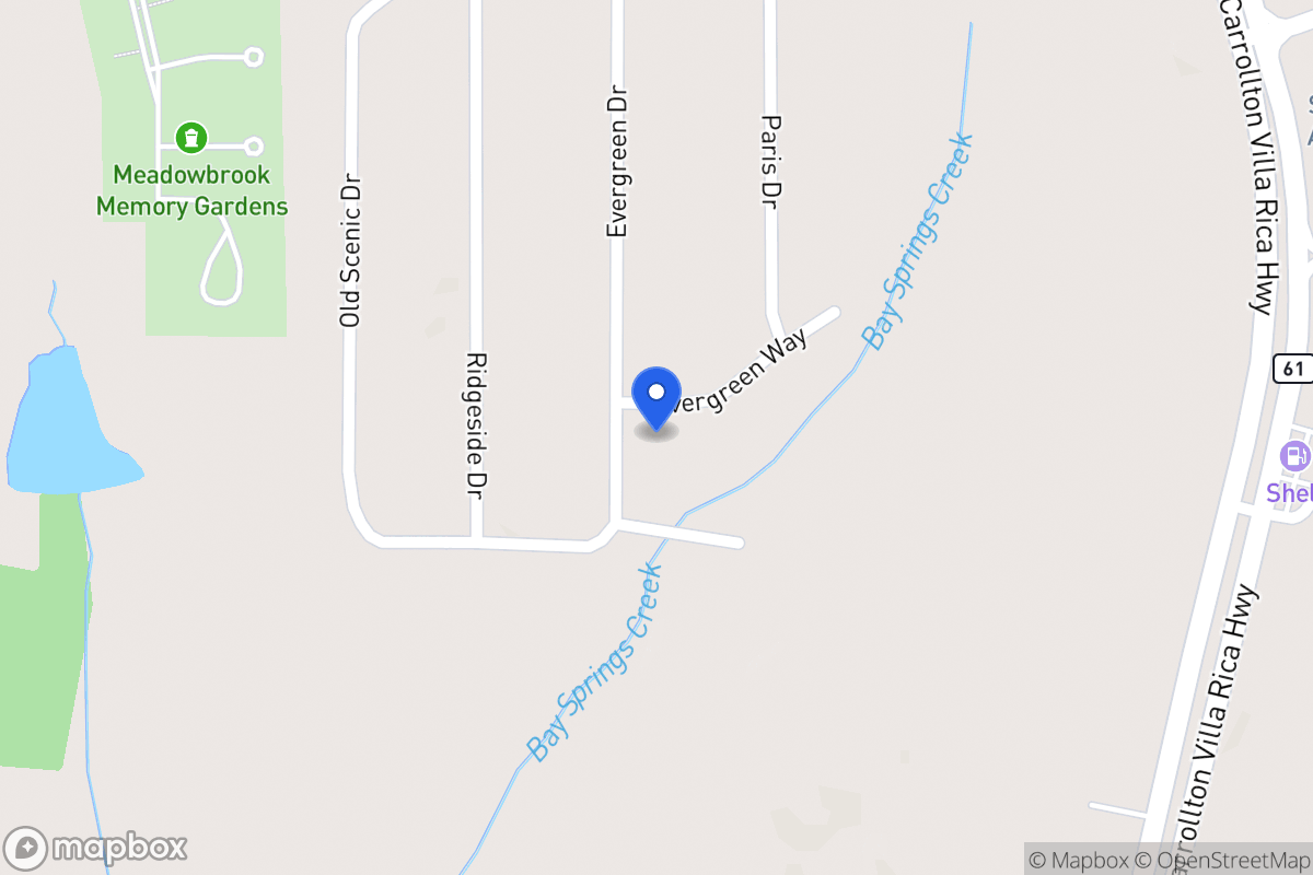 Map of 202 Evergreen Dr
