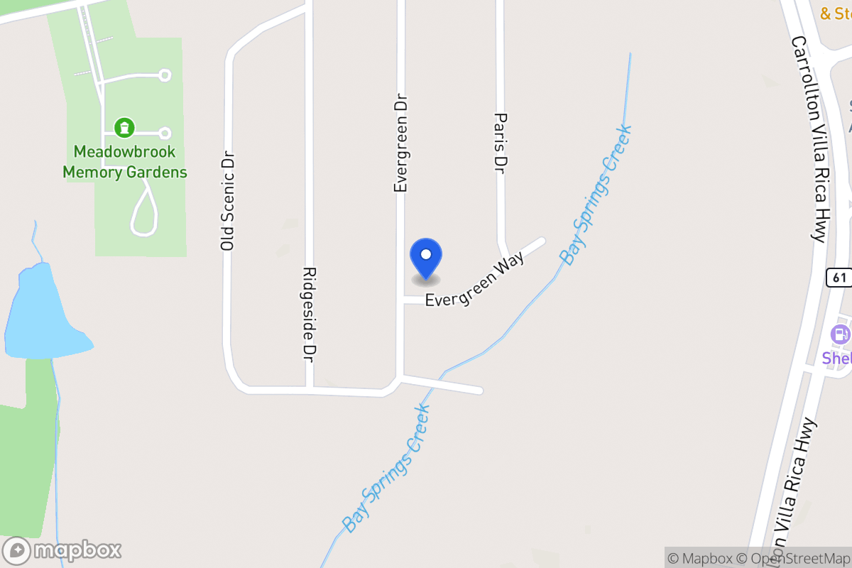 Map of 186 Evergreen Dr