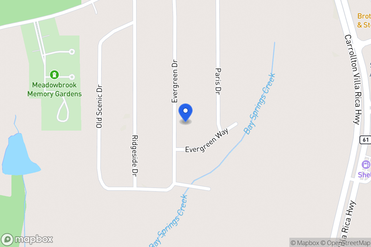 Map of 166 Evergreen Dr