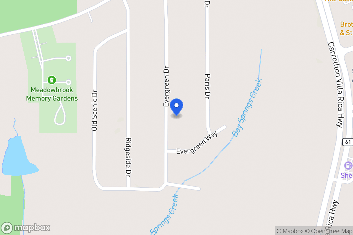 Map of 156 Evergreen Dr