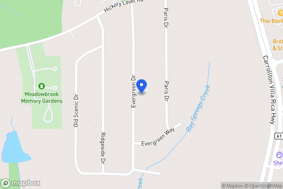 Map of 126 Evergreen Dr