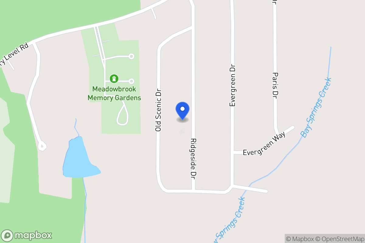 Map of 2219 Ridgeside Dr