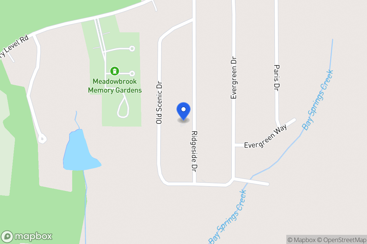 Map of 2223 Ridgeside Dr