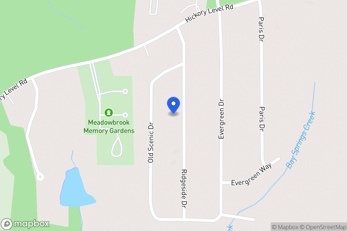 Map of 2205 Ridgeside Dr