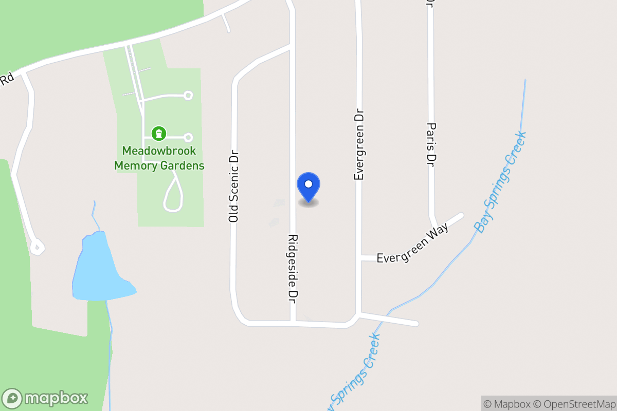Map of 2218 Ridgeside Dr