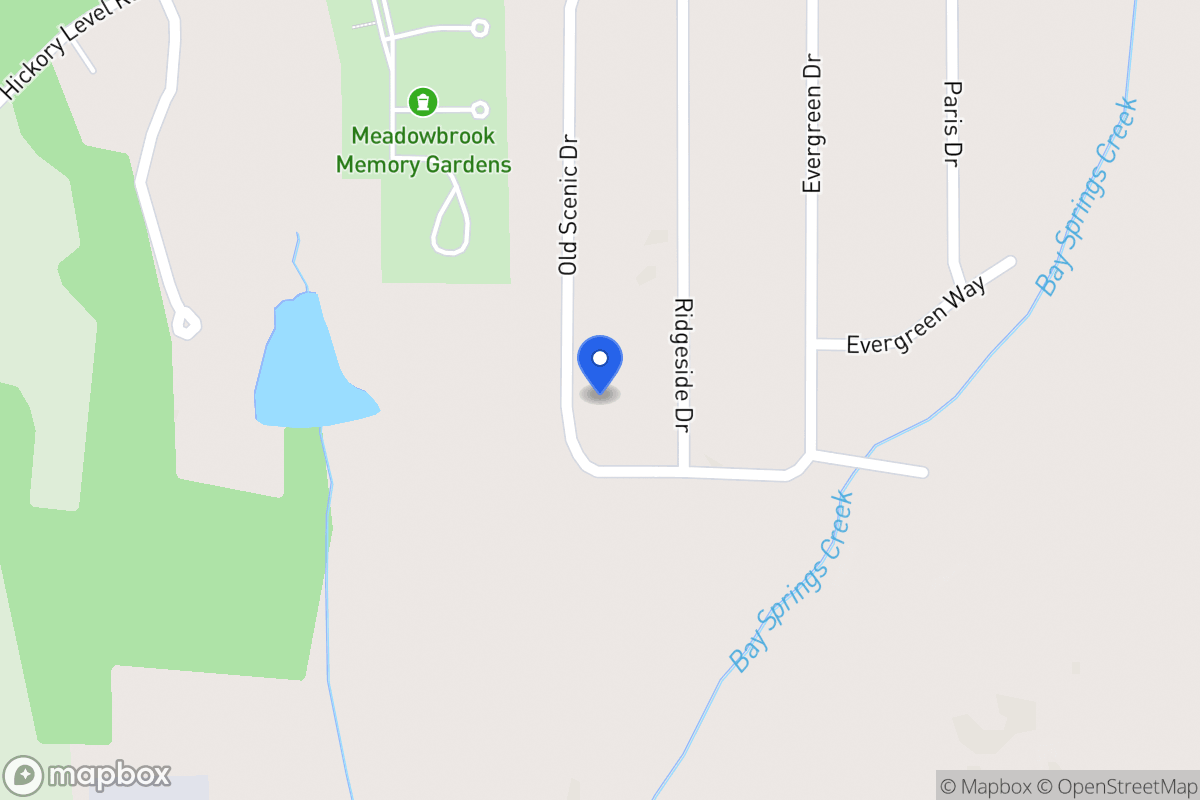 Map of 2236 Old Scenic Dr