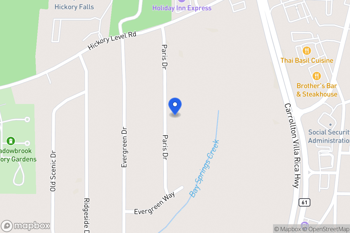 Map of 166 Paris Dr
