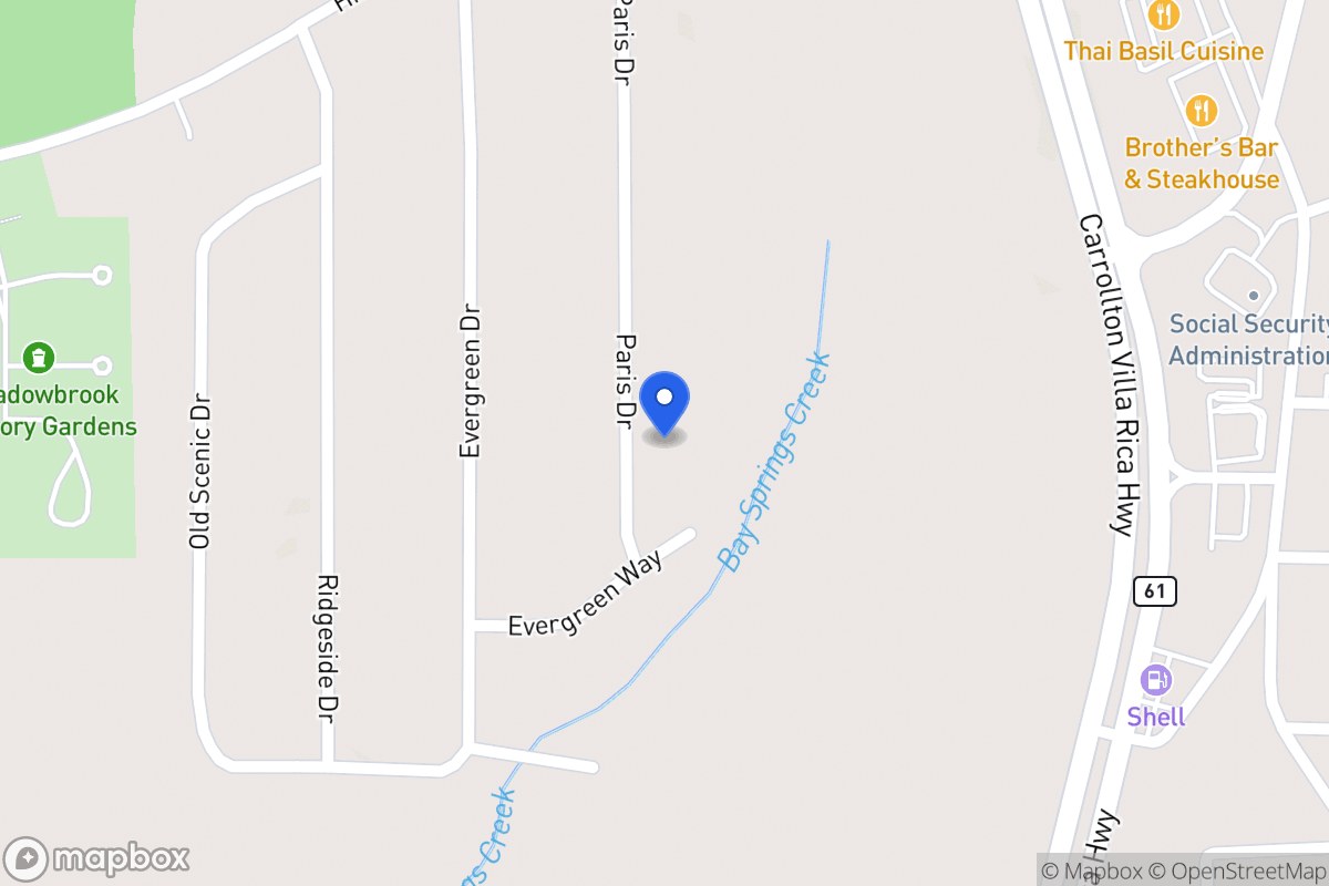 Map of 186 Paris Dr
