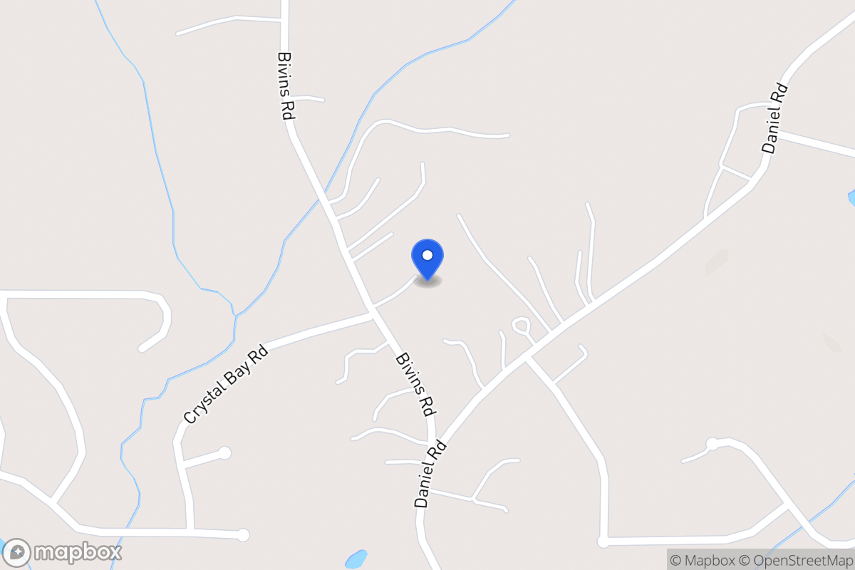 Map of 376 Bivins Rd