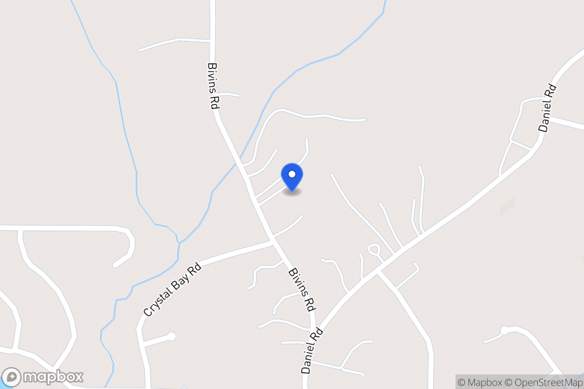 Map of 372 Bivins Rd