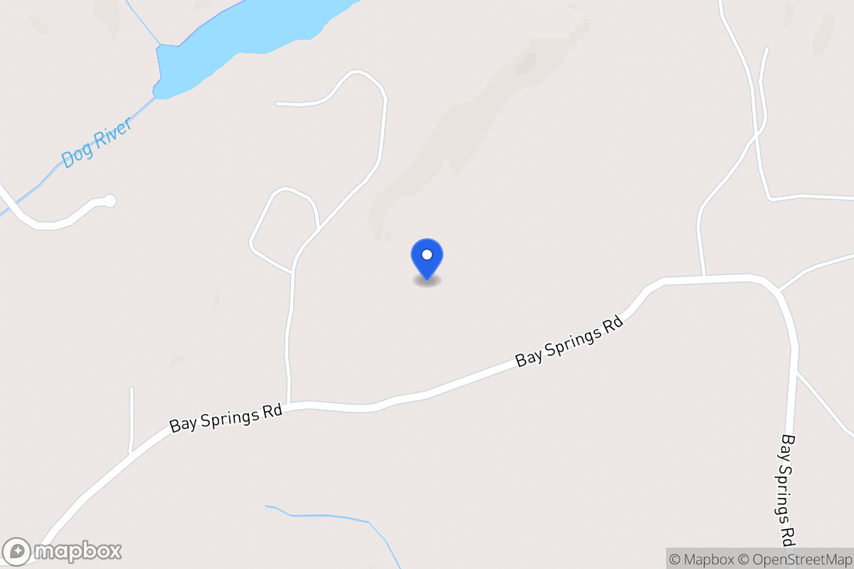 Map of Bay Springs Rd