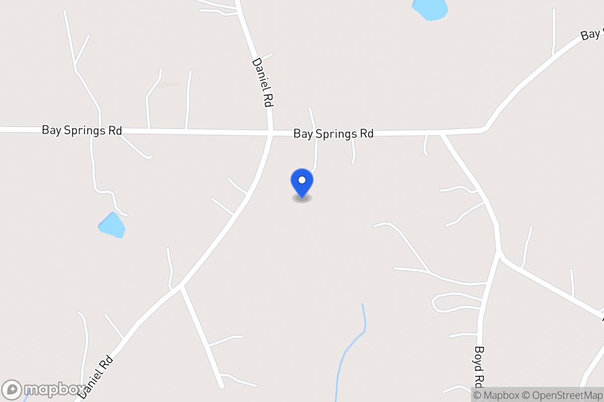 Map of 451 Bay Springs Rd