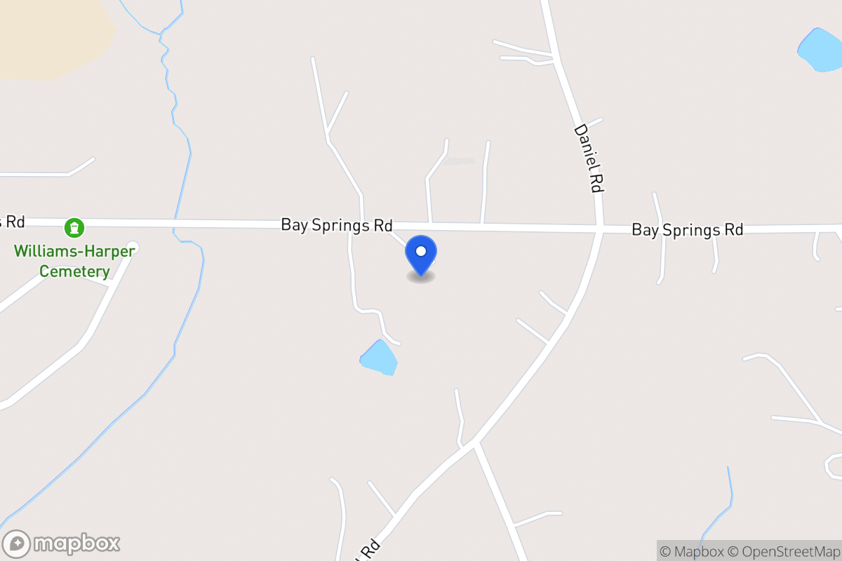 Map of 361 Bay Springs Rd