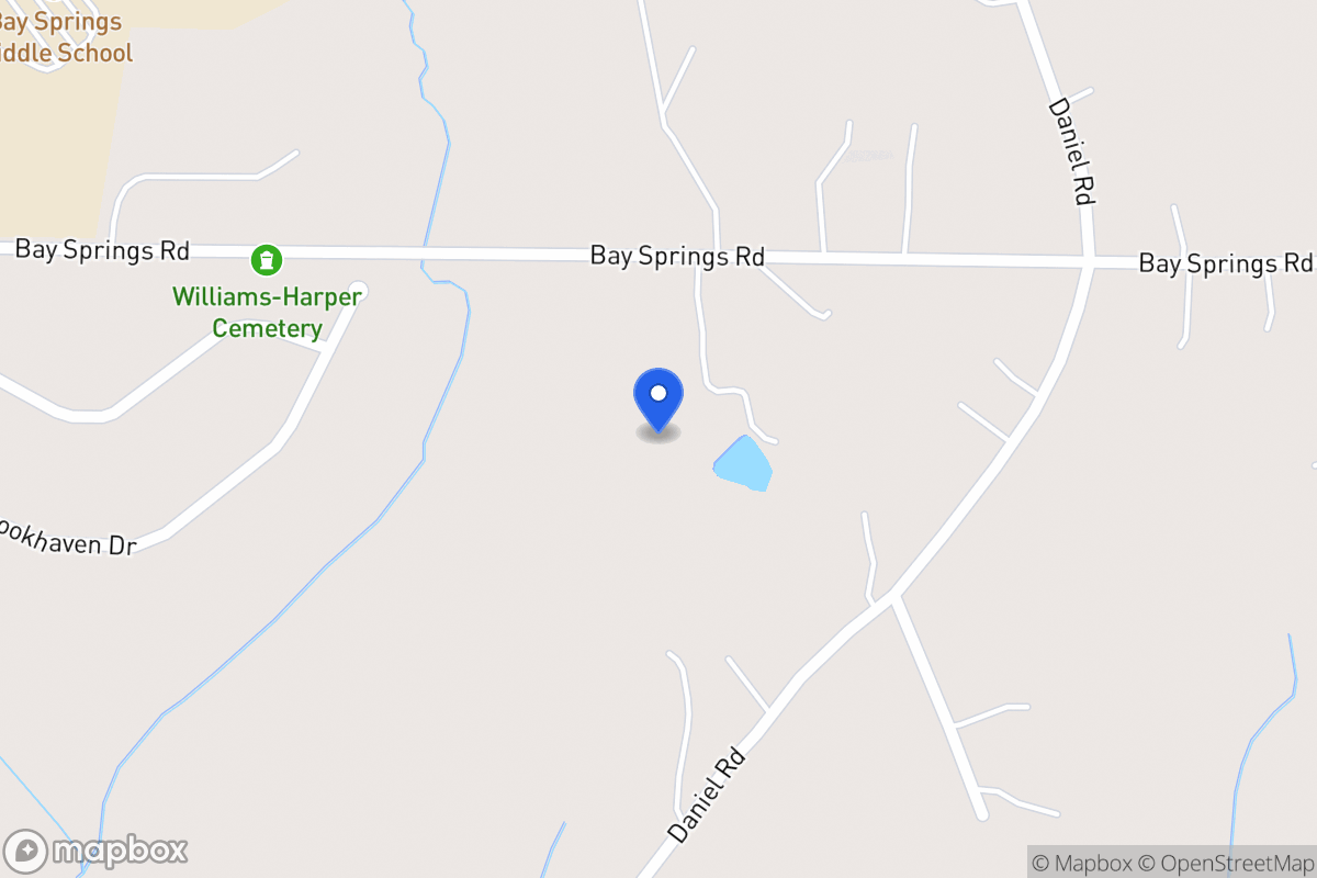 Map of 311 Bay Springs Rd