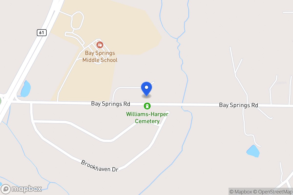 Map of 178 Bay Springs Rd