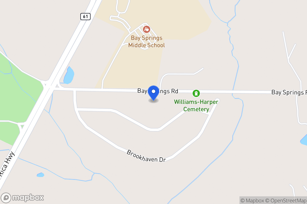 Map of 167 Bay Springs Rd