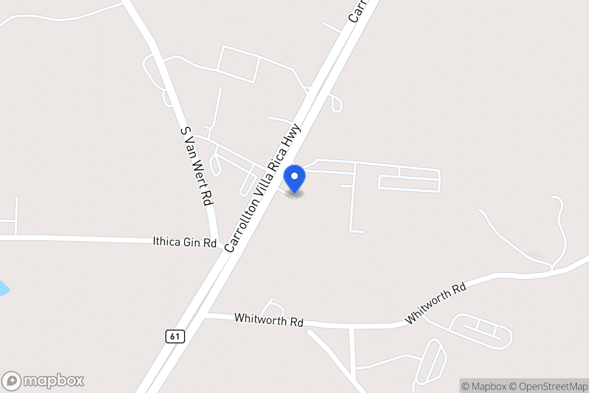 Map of 1850 Carrollton Villa Rica Hwy