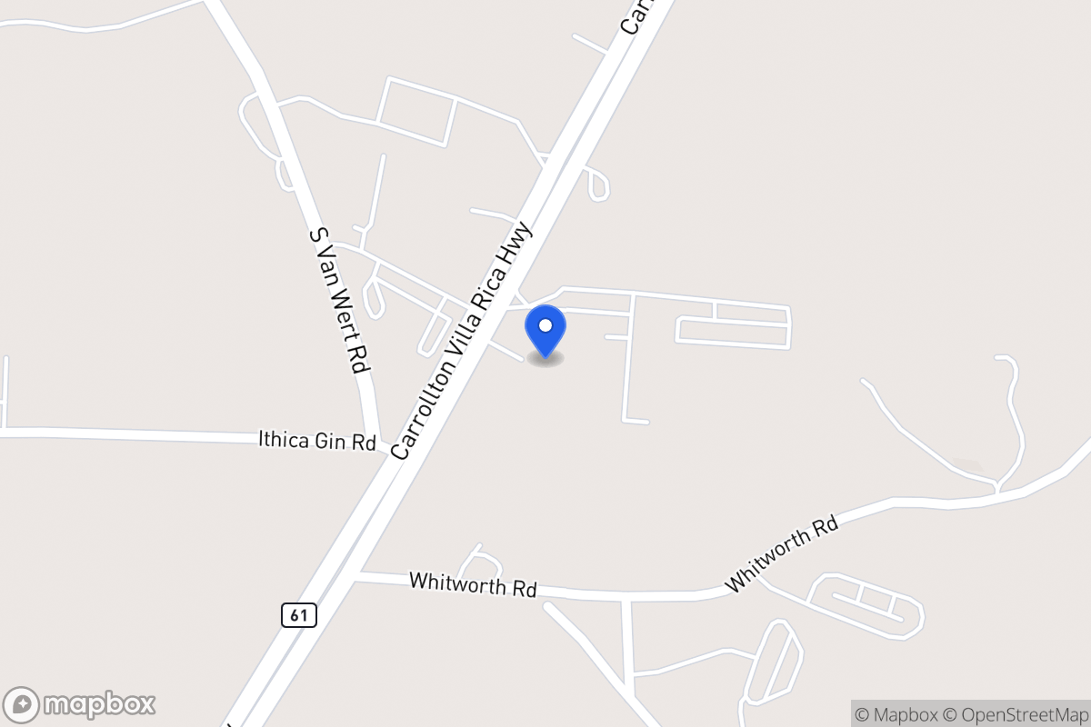 Map of 1852 Carrollton Villa Rica Hwy