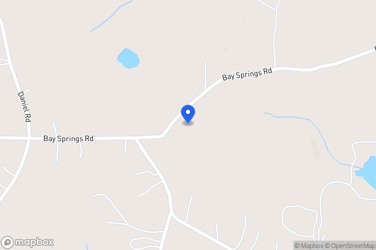 Map of 597 Bay Springs Rd